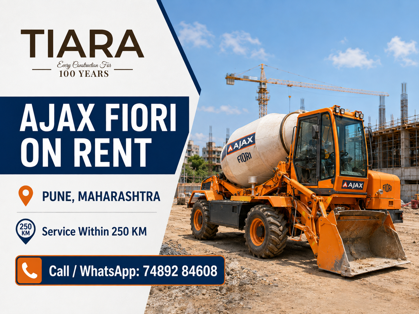 Rent in Pune Maharashtra- Ajax Fiori Machine